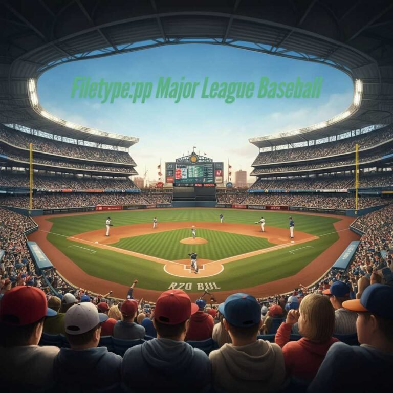 Exploring Filetype:pp Major League Baseball (MLB): History, Culture, and Its Future