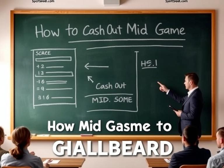 How to Cash Out Mid Game Chalkboard
