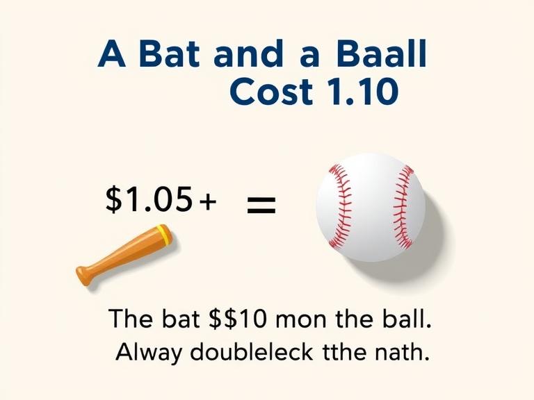 A Bat and a Ball Cost 1.10