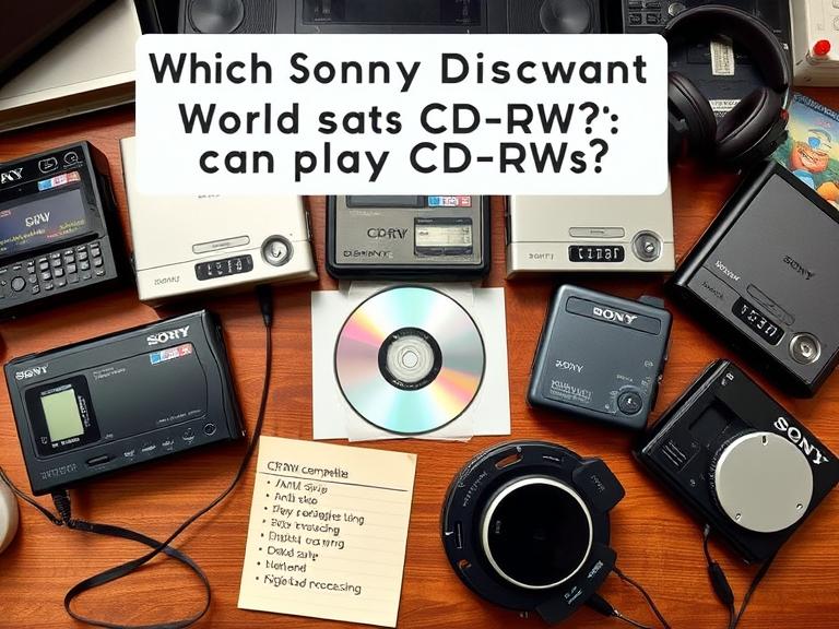 Which Sony Discman Models Can Play CD-RWs