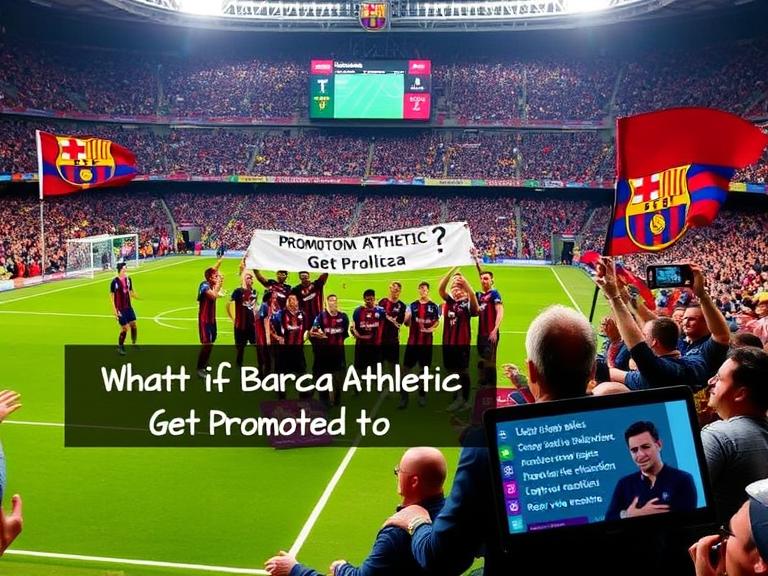 what happens if barca athletic get promoted to laliga​