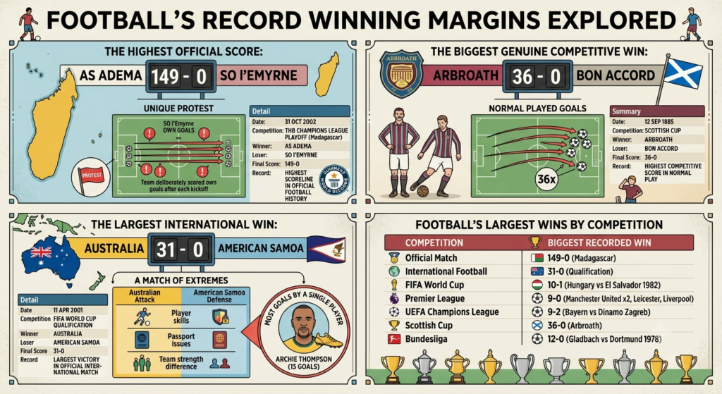 Longest Unbeaten Run in Football: The Greatest Streaks in Football History Biggest Football Win Ever