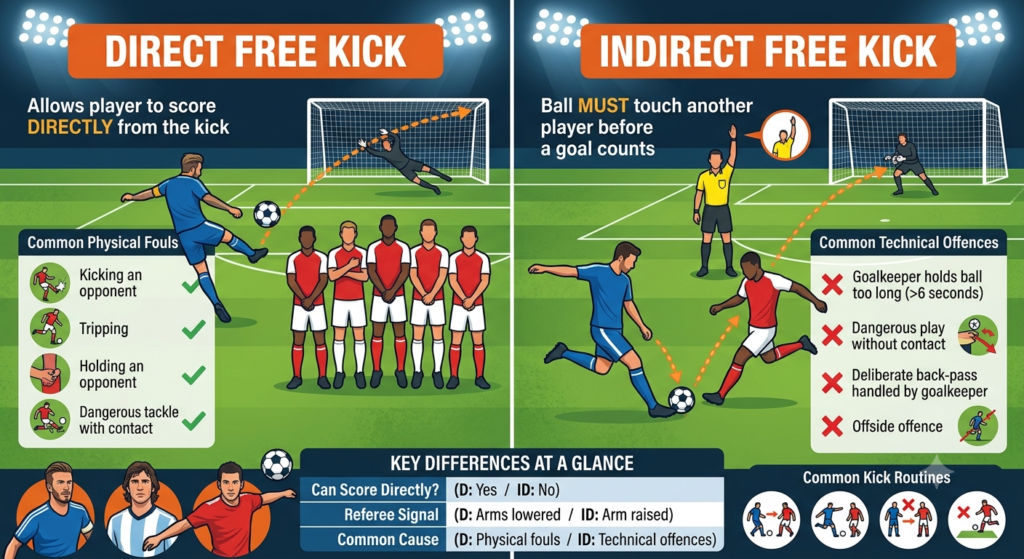 Direct Free Kick vs Indirect Free Kick