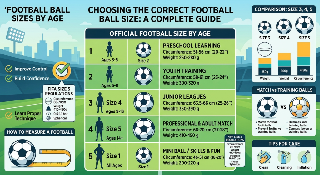 Football Ball Size by Age: Complete Guide to Choosing the Right Soccer Ball Football Ball Size by Age