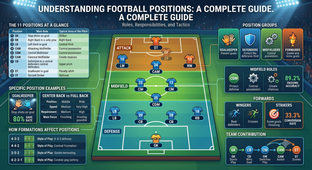 Football Positions Explained: A Complete Guide for Beginners Football Positions Explained