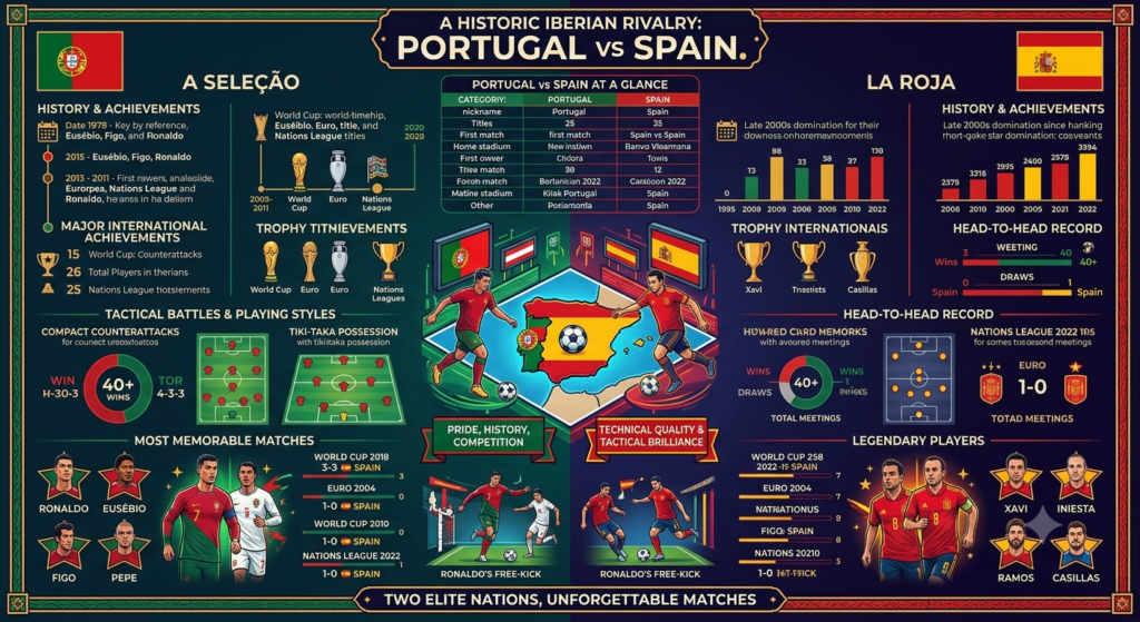 Portugal National Football Team vs Spain National Football Team: Complete Comparison Portugal National Football Team vs Spain National Football Team
