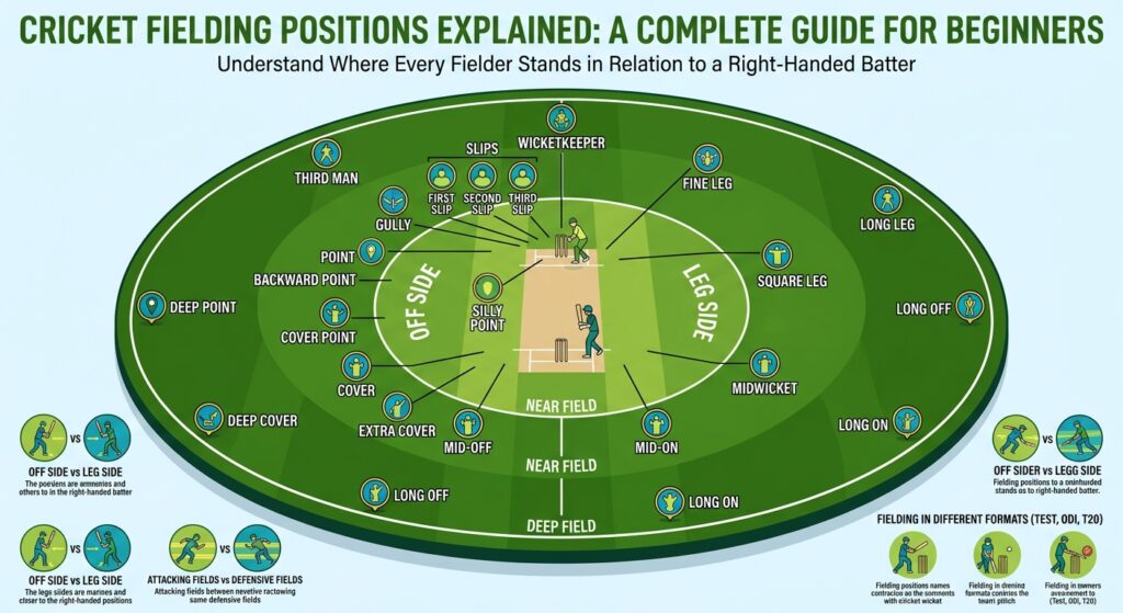 Cricket Fielding Positions Explained: A Complete Guide for Beginners Cricket Fielding Positions Explained: A Complete Guide for Beginners