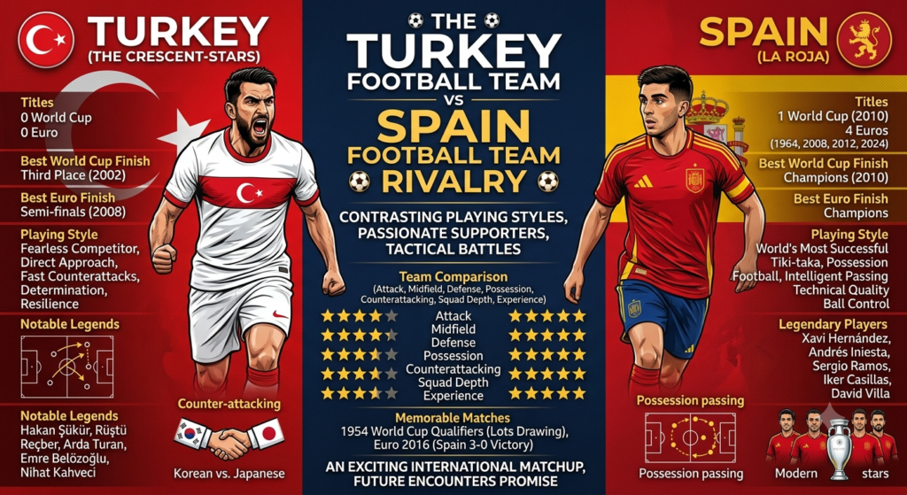 Turkey Football Team vs Spain Football Team