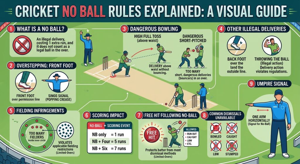 Cricket No Ball Rules Explained