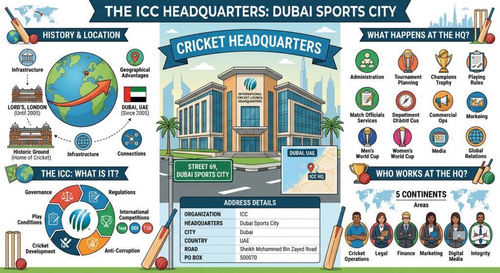 Cricket Headquarter: Where Is the ICC Headquarters and What Does It Do? Cricket Headquarter