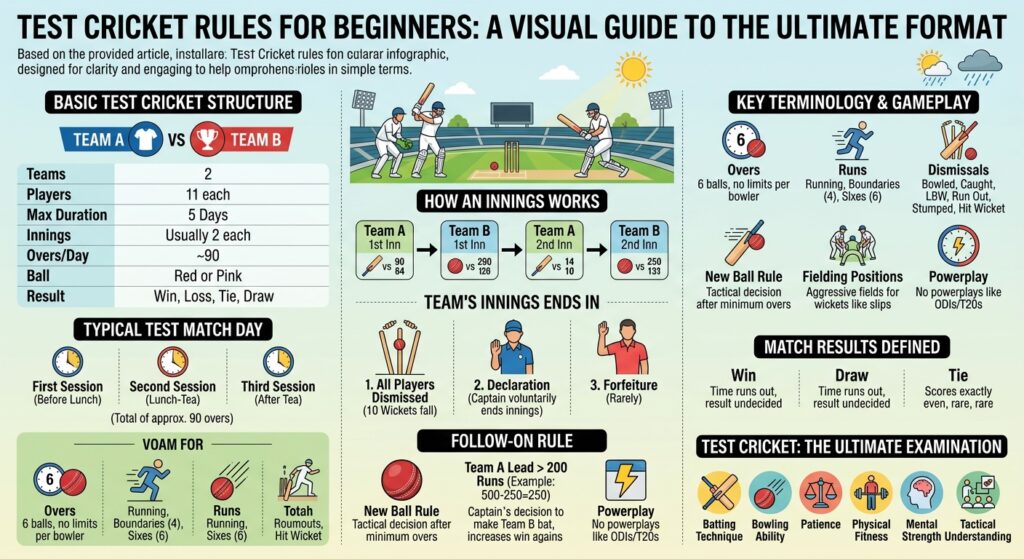 Test Cricket Rules for Beginners