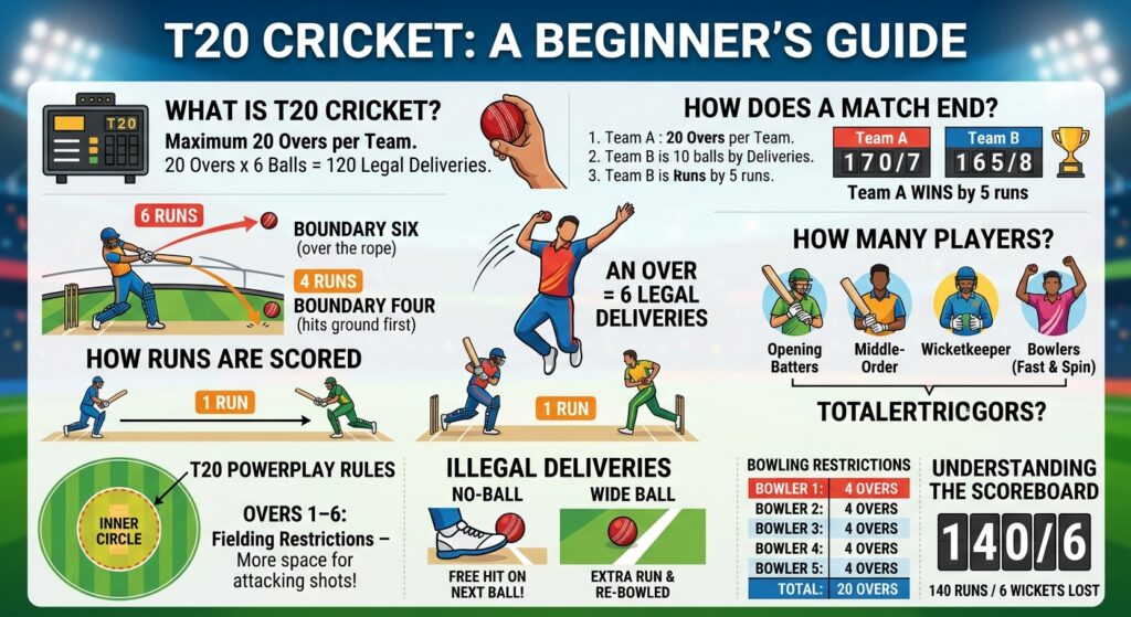 T20 Cricket Rules for Beginners: Complete Guide to T20 Rules