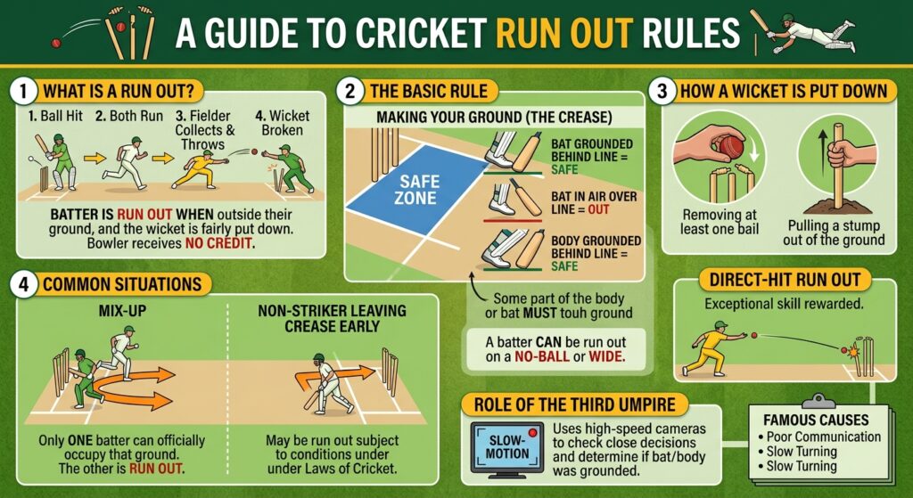 Cricket Run Out Rules: A Complete Guide for Beginners Cricket Run Out Rules